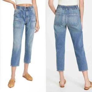 Veronica Beard Arya Straight High Rise Pockets Jeans 100% Cotton Sz28/6